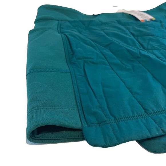 Smartwool Smartloft Merino Wool Pull On Quilted Skirt Emerald Green Women L NWT - Picture 9 of 12